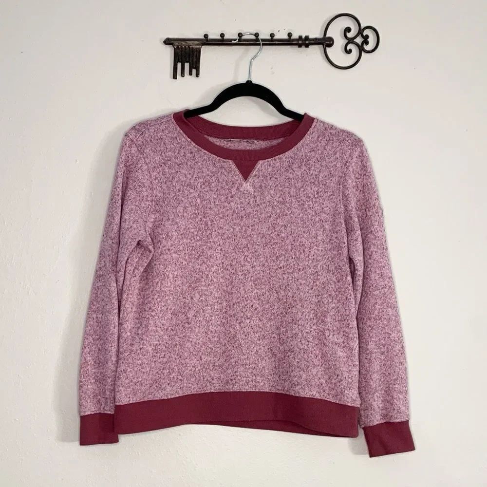 Girls two tone contrasting Pink Sweatshirt